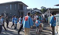 みんなで移動中