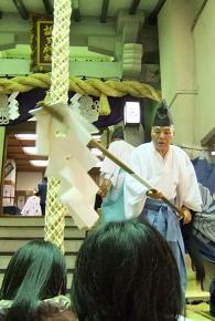 お祓いをします