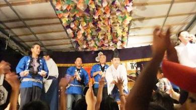 餅まきです