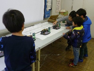 作成したジオラマでNゲージを