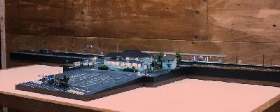 JR衣笠駅のジオラマ