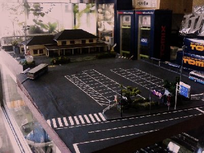 JR衣笠駅のジオラマ
