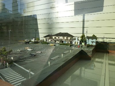 JR衣笠駅のジオラマ
