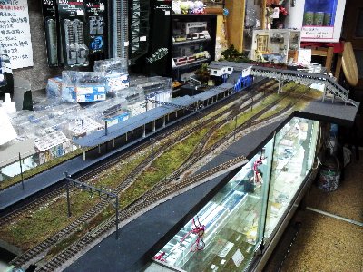 JR田浦駅のジオラマ