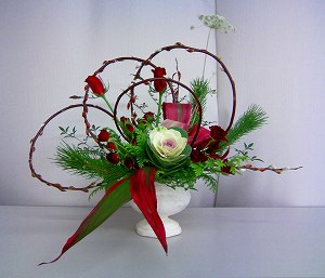 正月花 和洋の花をとりまぜた 名古屋 花 ブログ
