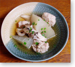 つくねと大根の薄味煮
