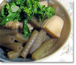 竹の子とフキの煮物