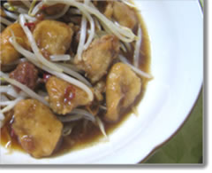 もやしと鶏肉の梅風味南蛮漬け