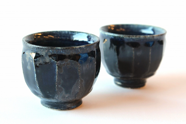 益子焼 阿久津忠男作 瑠璃釉酒器揃 ・瑠璃釉マグカップ | 器屋うらの