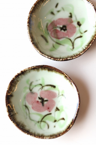 斉山窯　小鉢3柄　8個 斉山窯 茶付け・小鉢