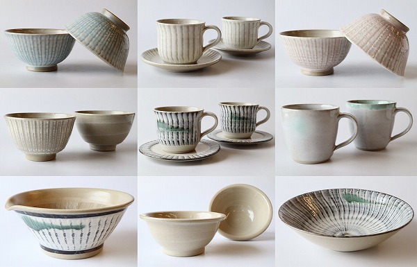 宮内窯 飛び鉋・刷毛目の器 器屋うらの