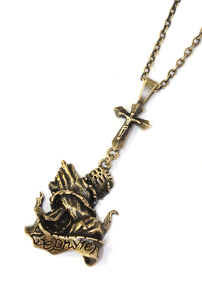 Zephyren (ゼファレン) METAL NECKLACE -sing as pray- ANTIQUE GOLD