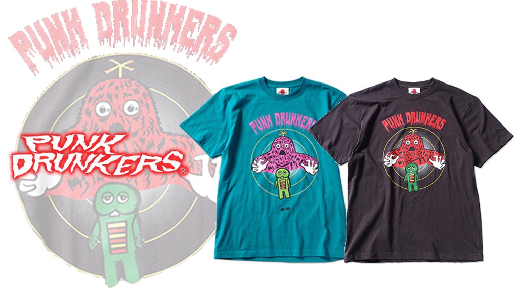 MUCC×PUNK DRUNKERS66 コラボTシャツ ムック PUNK DRUNKERSからガチャピン・ムックとのコラボTEEを含む、新作
