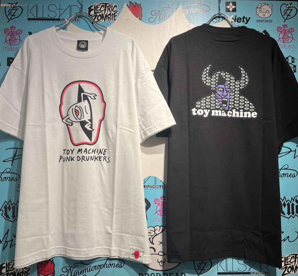 ストリートブランドPUNKDRUNKERS×TOYMACHINEコラボロンT PUNK DRUNKERS（パンクドランカーズ）の「WEB限定 TOY MACHINE