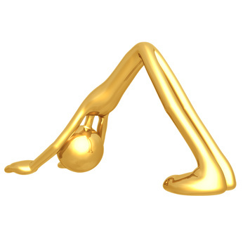 downward dog GOLD