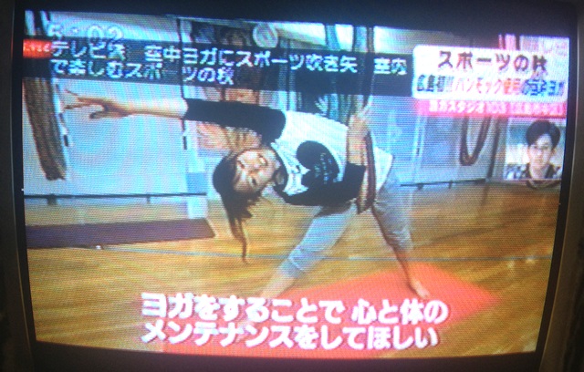 テレビ派空中ヨガ取材103