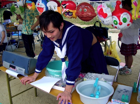 手づくりの夏祭り