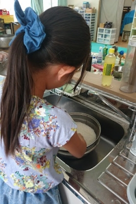 米とぎ