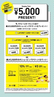 ☆ラフォーレカード初回ご利用キャンペーン&10%フェア☆ | abilletage