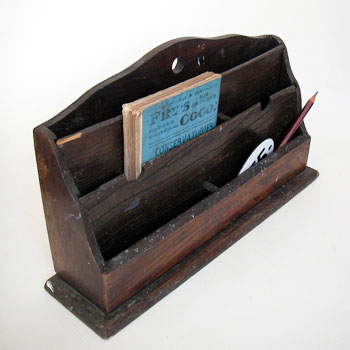 アンティークウッデンレタースタンド letter rack アンティーク木製レタースタンド