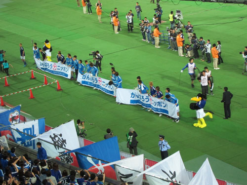 サッカー代表行進