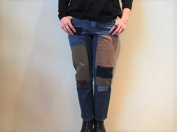 Acne studios」 パッチワークデニム、