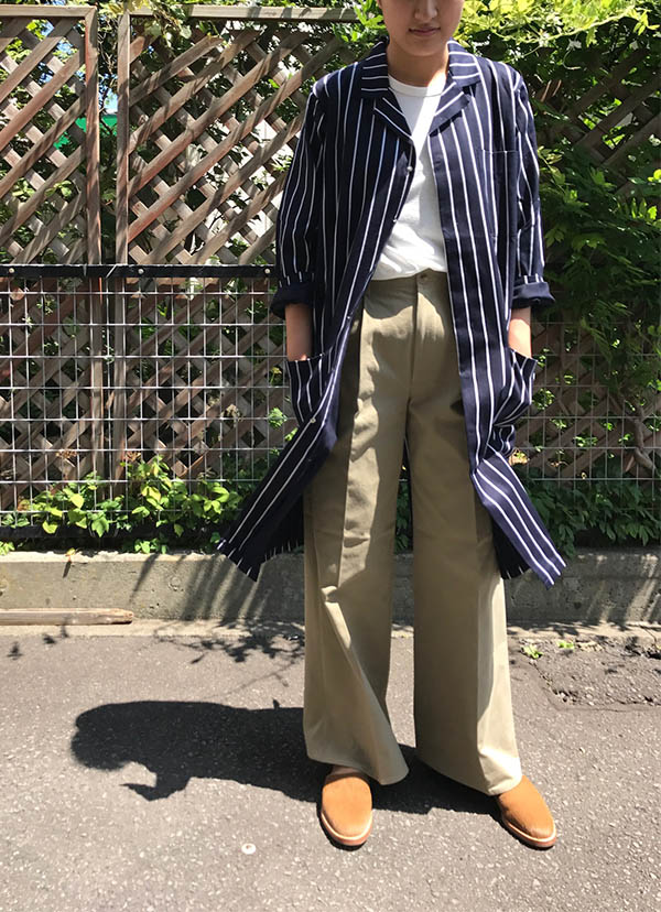 アレクサンドリア ストライプコート.jpg