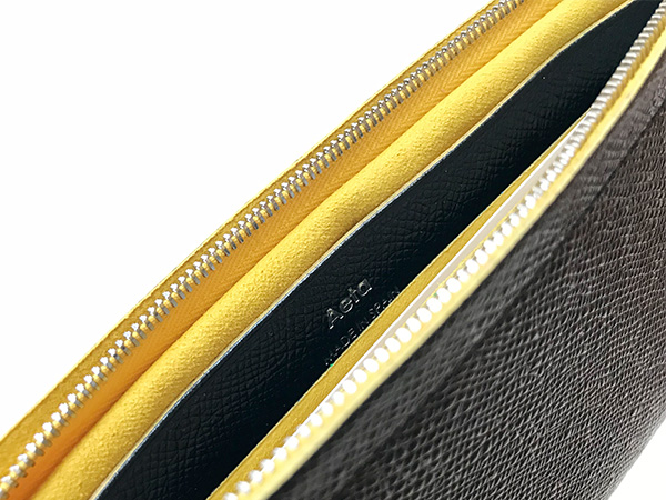 Aeta MINI WALLET (BICOLOR) Black×Yellow cobbcaribe.com