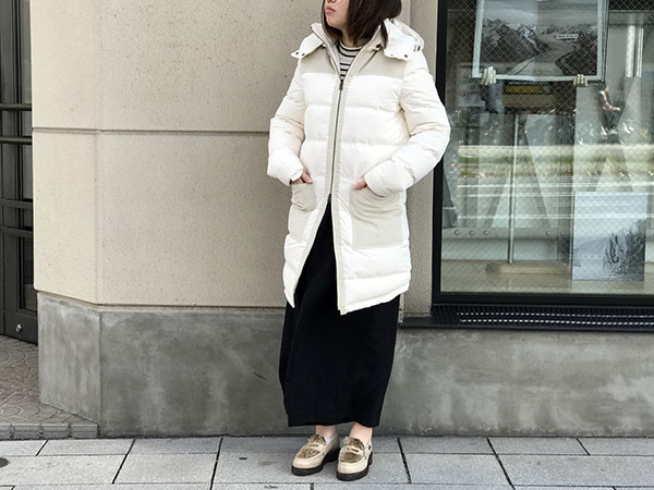冬に着る白。ロンハーマンのダウンコートが素敵です。 | CIENTO f NEW 