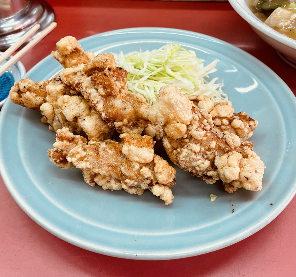 京都グルメレポート543「中国料理 龍鳳」鶏球飯 かしわ天ぷら | 京都