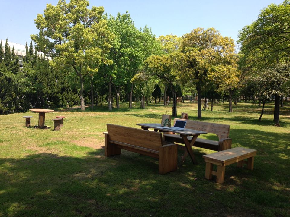 5月10日 ヒノキの丸太でベンチづくり体験を実施します＠助松公園