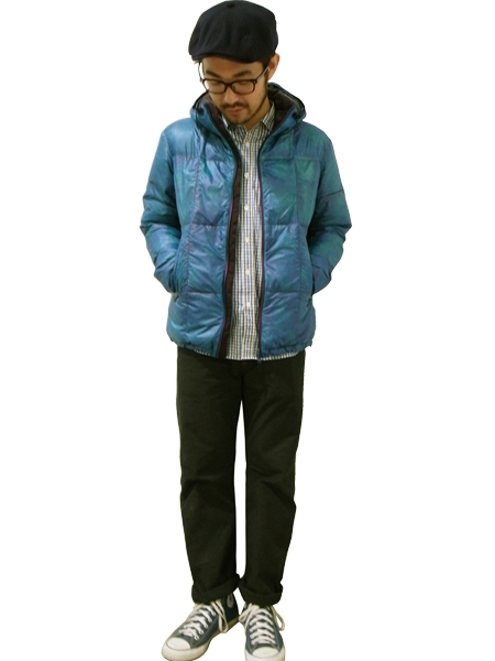 ISAORA】GARMENT DYED IGNETIC BLUE DOWN JACKET(ダウン
