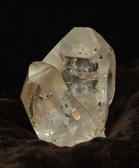 マイカ付スモーキーカテドラル、シトリン原石、パイライトin水晶原石