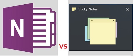 OneNote VS Sticky Notes
