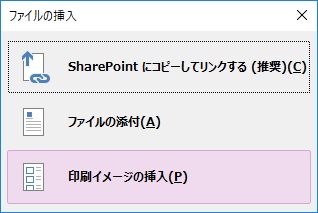 OneNote Insert Big File Dialog