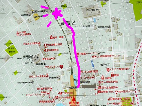 東長崎→金星灯百貨店