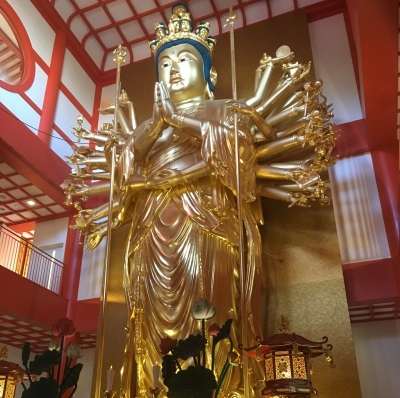 紀三井寺 総漆金箔張大千手十一面観音菩薩
