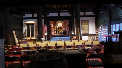 壷阪寺 八角円堂内