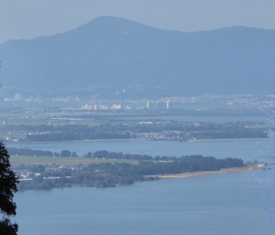 長命寺 琵琶湖