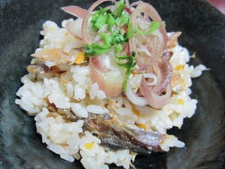 ひろしま夢ぷらざ・鮎めしの素 完成