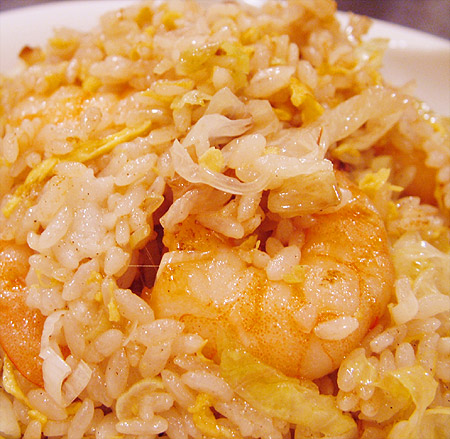 芝エビ、レタス入りチャーハン