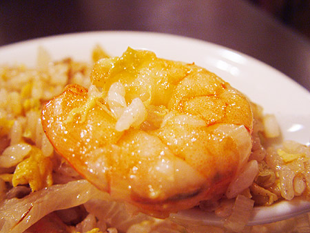 芝エビ、レタス入りチャーハン