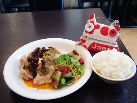 横須賀市衣笠【江南飯店】蒸し鶏のネギ生姜ソース
