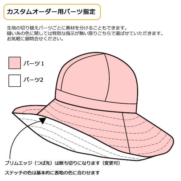 帽子のオーダーメイド
