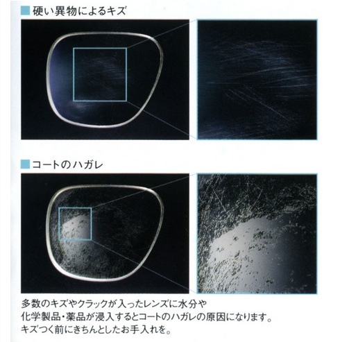 レンズ傷　確認 レンズのキズは直せない（レンズの取扱い注意事項） | HAYASHI