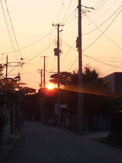 夕日