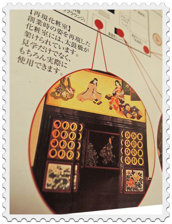 目黒雅叙園の再現化粧室(案内図)
