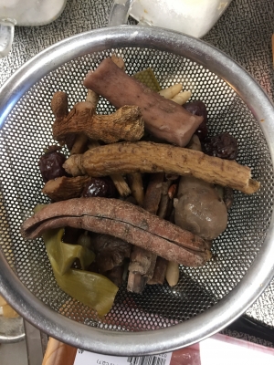 中身をだす