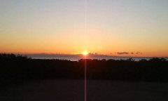 千葉白子温泉からの日の出