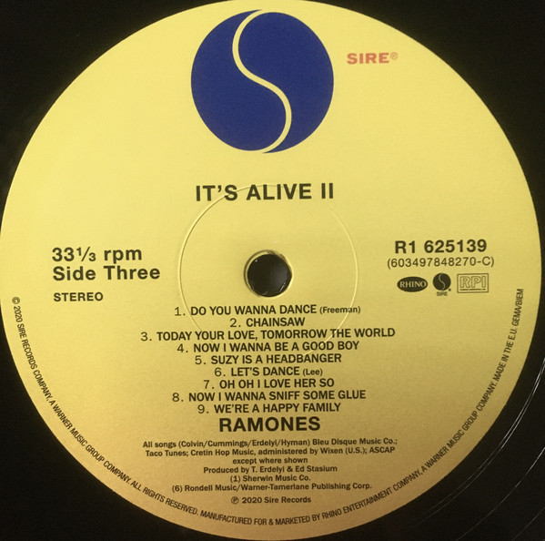 今年のレコード・ストアデイは『It's Alive 2』がリリースされ